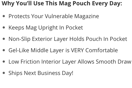 Sig P365 XL Mag Pouch Benefits