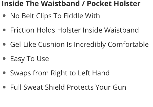 Sig P365 XL pocket holster benefits