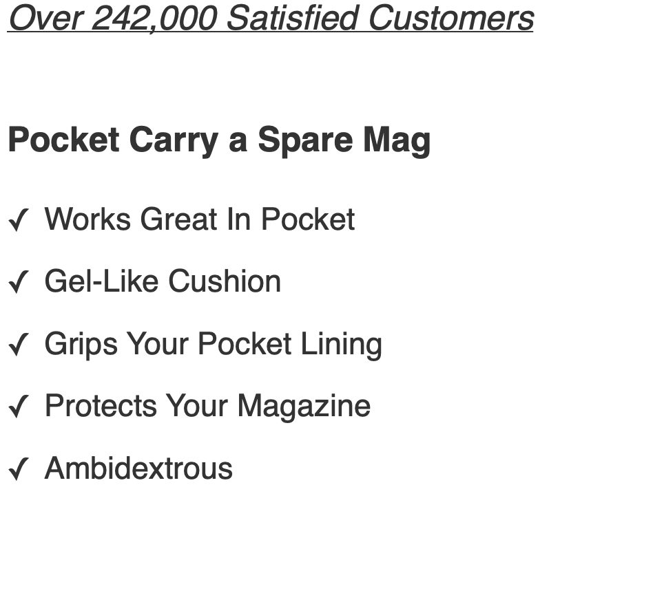 benefits of S&W CSX Mag Pouch